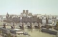 Cité et Pont-Neuf, 1840 by Theodor Hoffbauer, 1875–82